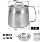 Rozsdamentes acél többfunkciós főzőedény